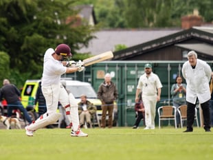 All-star cricket team take on Hay Festival, umpired by Stephen Fry