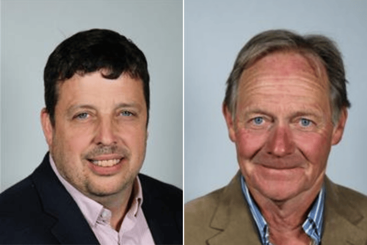 Cllr Gareth D Jones (left) is the new chair and Cllr Adrian Jones is vice-chairman
