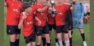 Corries under 13s complete treble