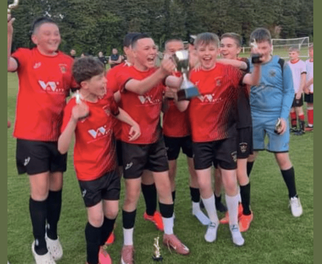 Corries under 13s complete treble