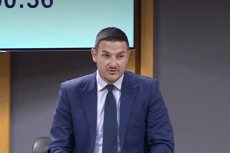 James Evans at the Senedd