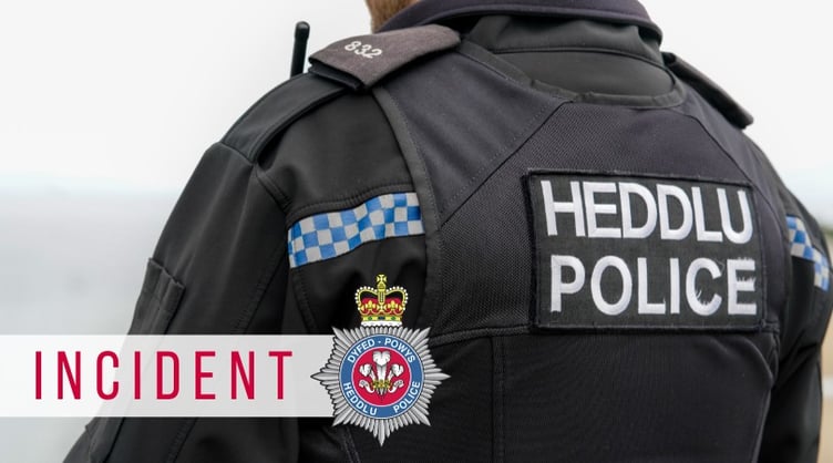 Dyfed-Powys Police have asked people to stay away from the area