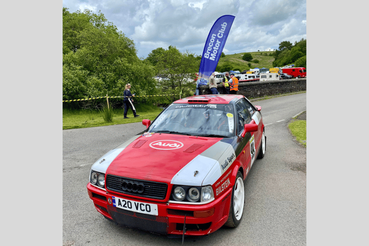 Local driver Len Milner wheeled out his stunning Audi Quattro