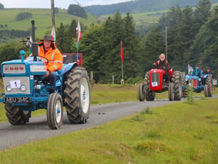 Llanwrtyd Wells celebrates 10th Welsh National Tractor Road Run