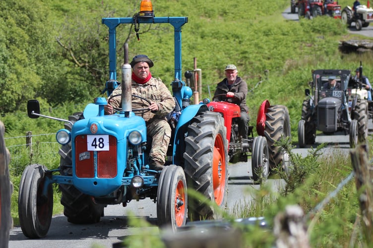 Llandrindod Wells' Mike Chandler with his Fordson Dexta