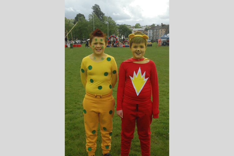 Huw and Sion Elias as SuperTed and Spotty