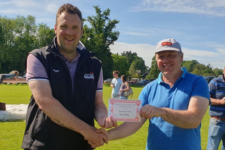 Steve Bufton won the award for best tractor