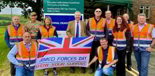 Landmarc raises the flag to mark the start of Armed Forces Week