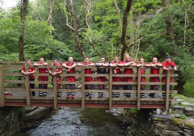 Firefighters trek 22 miles for charity