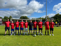 Brecon football match raises £2,770 for charity