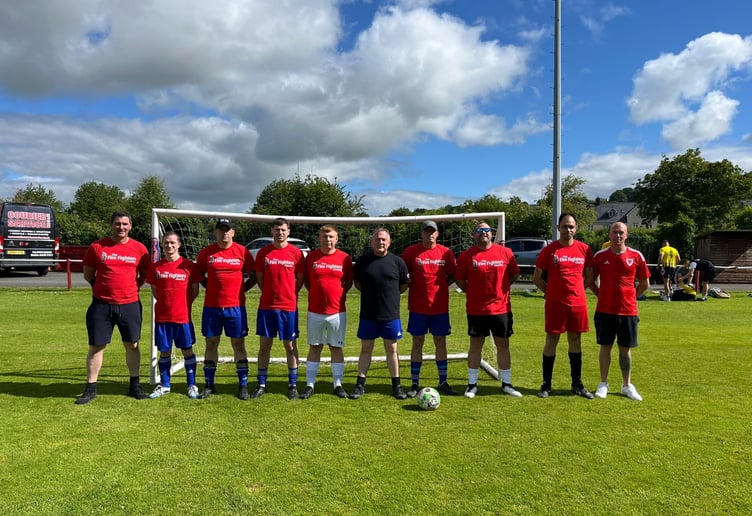 140 local Brecon people took part in a charity football match organised by Mid and West Wales Fire and Rescue Service.