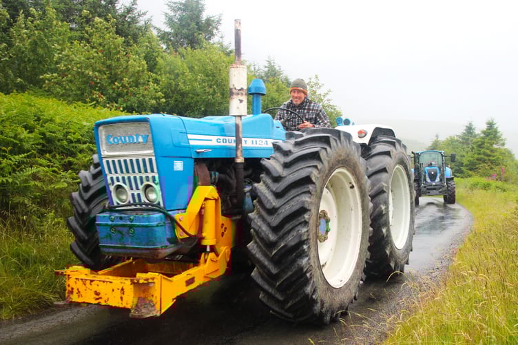 Rob Pugh of Nantmel with his County 1124