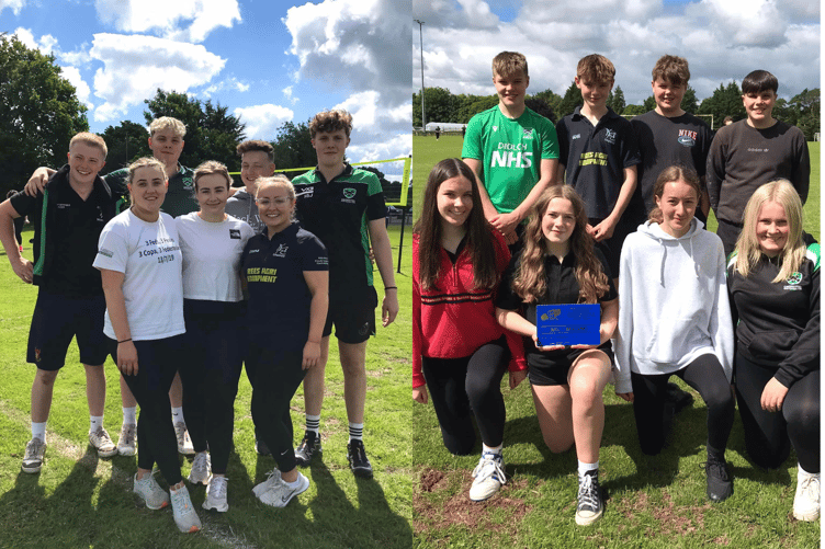 The Sports Day teams - Erwood YFC