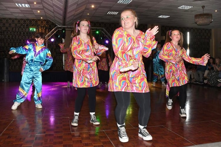 The disco dancing team - Erwood YFC 2