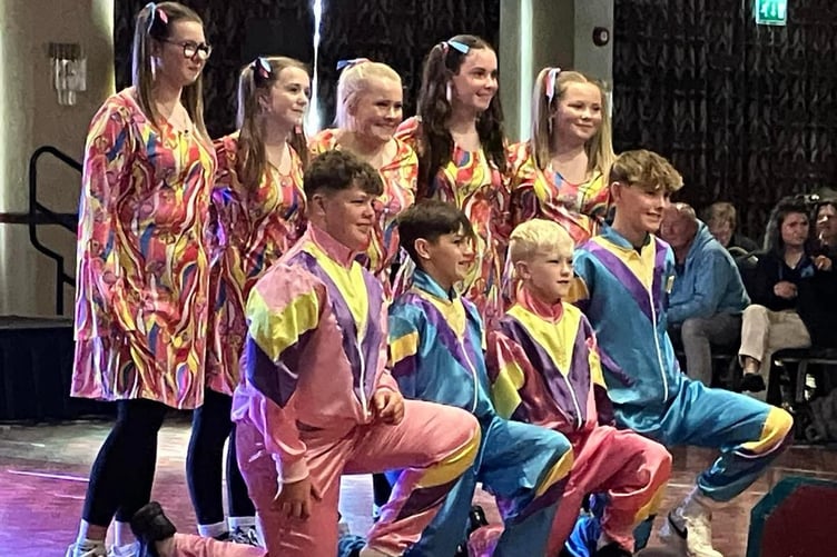 The disco dancing team - Erwood YFC