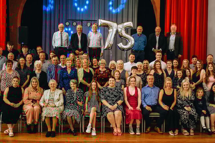 Pontfaen YFC celebrated its 75th anniversary with a dinner at The Strand Hall in Builth Wells
