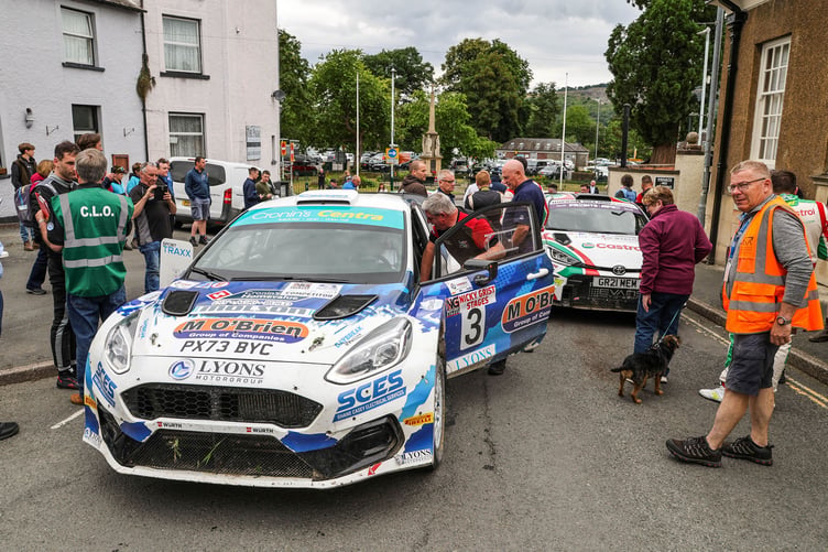 Strand Street in Builth Wells was a hive of activity as the popular rally event took centre stage at the weekend
