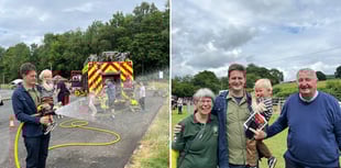 MP visits Brecon Police Station and Cwmdu Show
