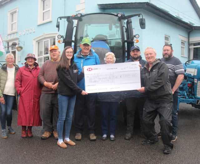 Tractor run raises £5,000 for charities