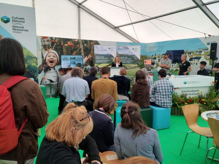 The launch of the project at the Royal Welsh Show