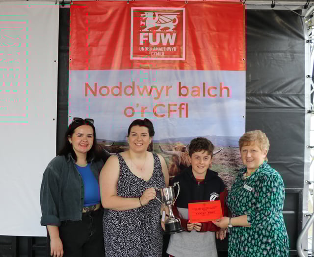 Excellent week for Pontfaen YFC at Royal Welsh Show
