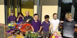 Schoolchildren open pop-up shop to raise money for the homeless