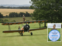 89-year-old man wing walks for charity