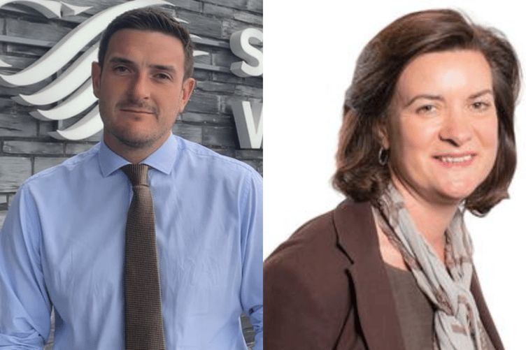 James Evans and Eluned Morgan