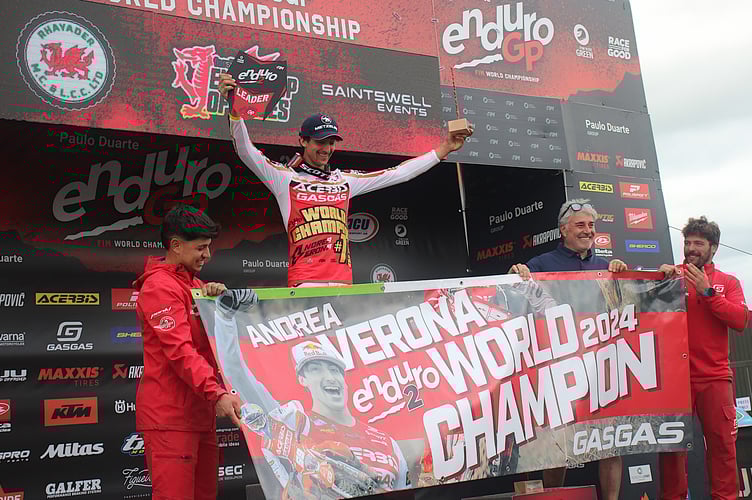 Andrea Verona clinched the Enduro 2 World Championship