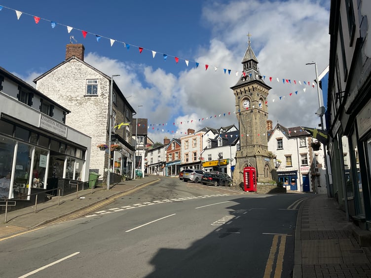 Knighton town centre