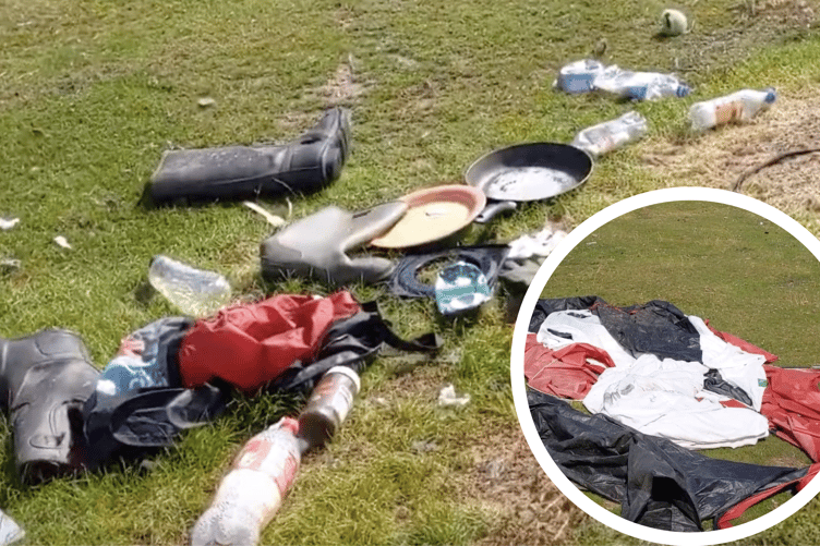 Rubbish at Llangattock