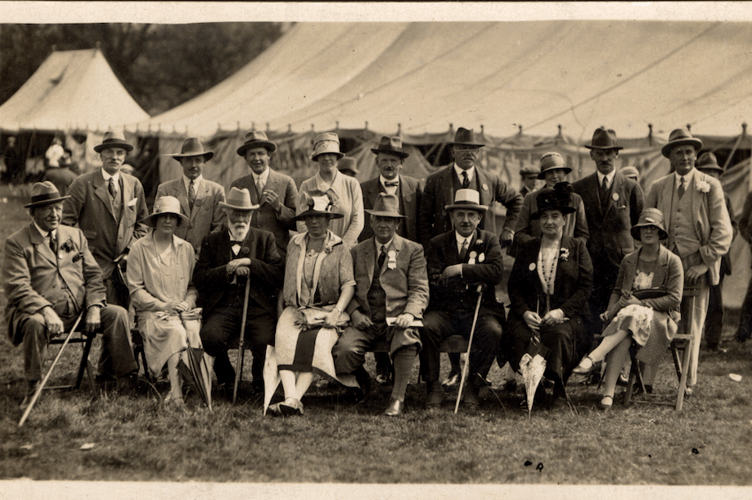 Lord Glanusk at the show in 1923