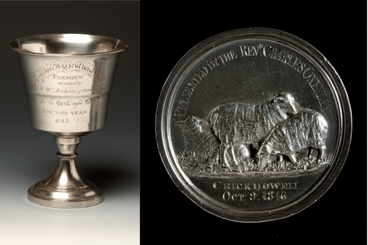 The cup dates back to 1825 while the medal dates to 1846