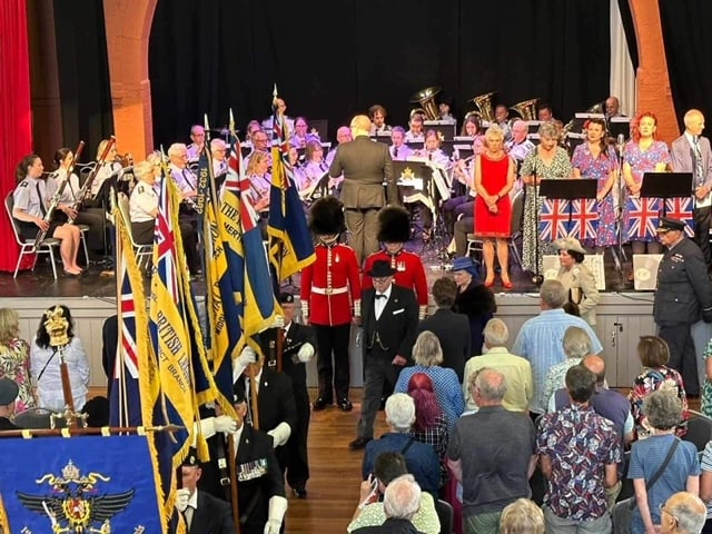 The parade of standards at Builth Wells