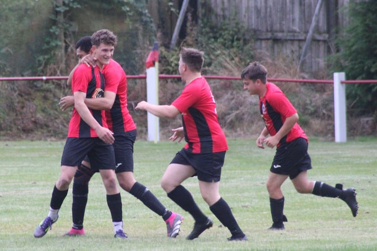 Niall Rhodes had driven Presteigne St Andrews level with a free-kick