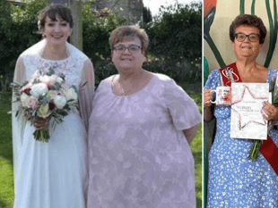 'Inspirational' woman loses nearly eight stone with group's support