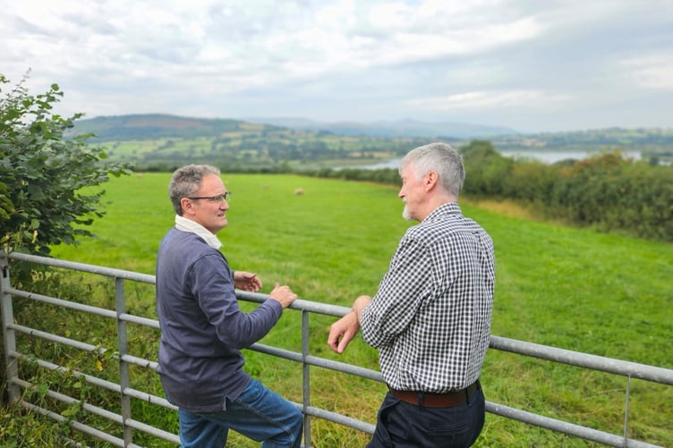 Cabinet Secretary for Climate Change and Rural Affairs Huw Irranca-Davies met with a farmer whose livestock was recently attacked by dogs