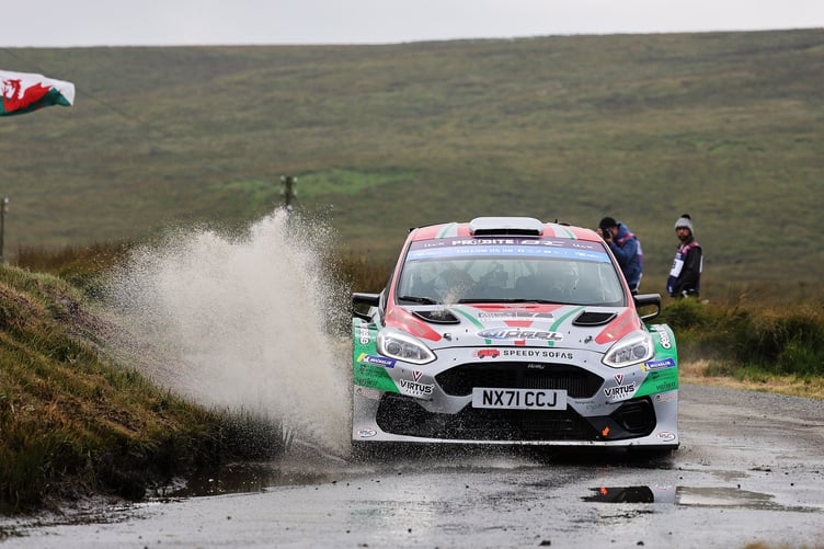Osian Pryce and Rhodri Evans were unable to repeat their Rallynuts win from earlier in the year