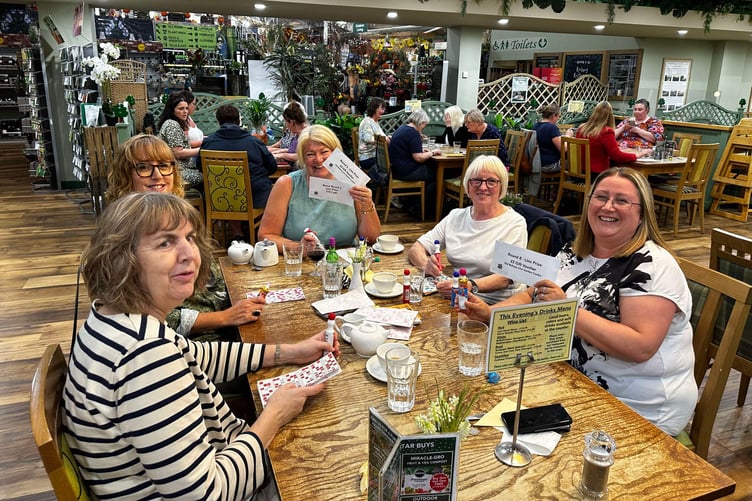 The bingo night in full swing at the Old Railway Line Garden Centre