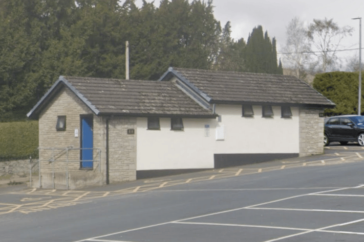 The public toilets in the Dark Lane car park in Rhayader