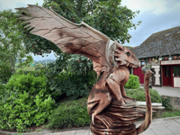 Spectacular dragon sculpture takes flight in Hay