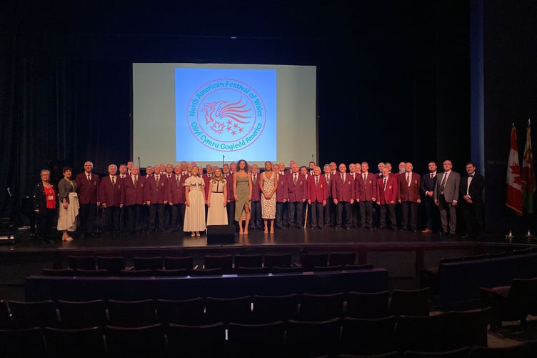 The Brecon-based choir performed at the North American Festival of Wales in Pittsburgh, Pensylvania