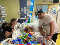 Freddie, 3, from Brecon becomes first child in UK saved by new machine