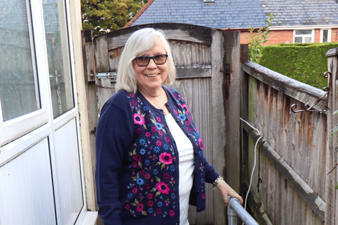 Gina, from Builth Wells, has had her home made safer with a new ramp and handrails thanks to Care & Repair Powys