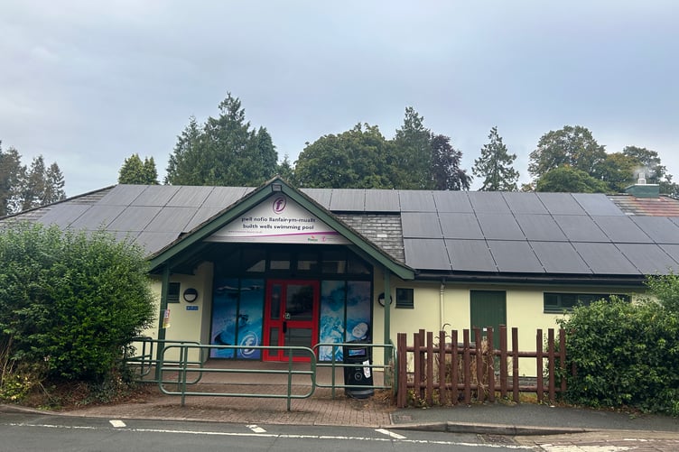 The 18 kWp solar system at Builth Wells Sports Centre