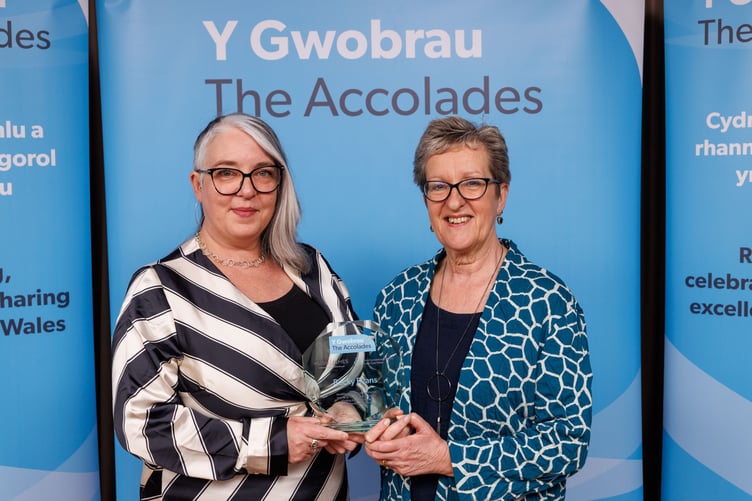 Becky Evans with Sue Evans