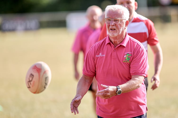 Phil Tovey, 75, discovered Walking Rugby in 2019 and set up a team at Crickhowell Rugby Club.