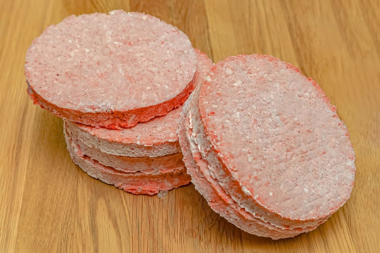 Frozen burgers