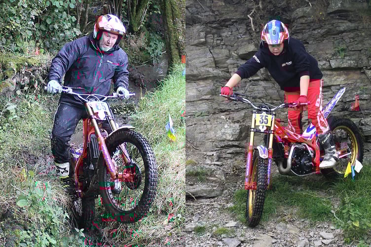 Left is winner, Mark Vaughan of Knighton and right is Clubman Youth winner, Marvin Brookes