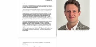 Health spending cuts response to David Chadwick MP from Government